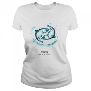 Pisces Zodiac February March Birthday Watercolour Shirt 2