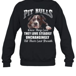 Pit Bulls Culis Once They Love They Love Steadily Unchangingly Till Their Last Breath shirt 4