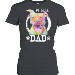 Pitbull Dad Watercolor Shirt