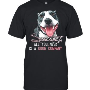 Pitbull Sometimes All You Need Is A Good Company T-shirt