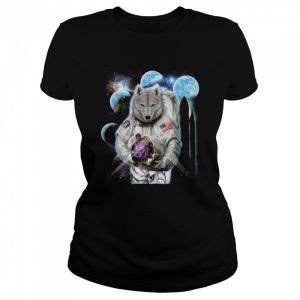 Polar Wolf as Astronaut Explore Space and Galaxy shirt