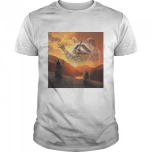 Praise the lord raccoon meme shirt 1