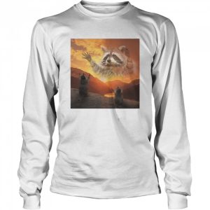 Praise the lord raccoon meme shirt 3