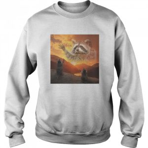 Praise the lord raccoon meme shirt 4