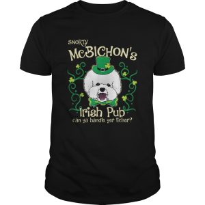 Pretty Bichon Frise Dog Gifts St Patricks Day shirt