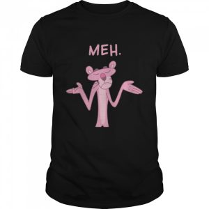 Qwertee Pink Apathy Pink Panther Meh shirt 1