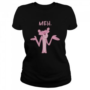 Qwertee Pink Apathy Pink Panther Meh shirt 2