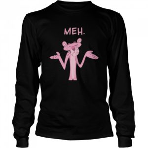 Qwertee Pink Apathy Pink Panther Meh shirt 3