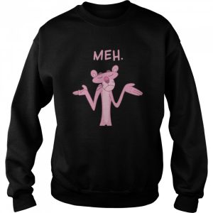 Qwertee Pink Apathy Pink Panther Meh shirt 4