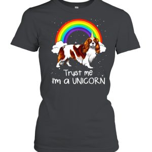 Rainbow Cavalier King Charles Spaniel Trust Me I’m A Unicorn shirt