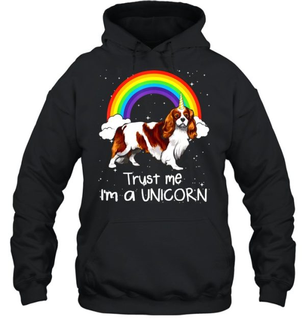 Rainbow Cavalier King Charles Spaniel Trust Me I’m A Unicorn shirt