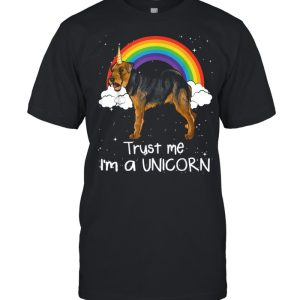 Rainbow Welsh Terrier Trust Me I’m A Unicorn Dog shirt