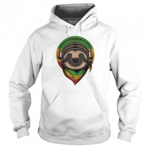 Rasta Reggae Sloth Music Art For Rastafari Lover Shirt 5