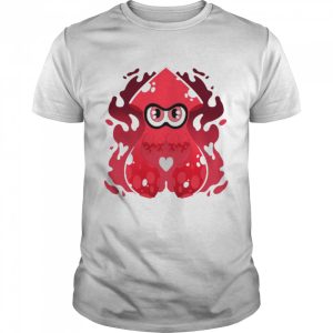 Red Inky Squid Splash Splatoon shirt 1