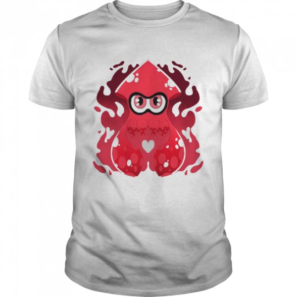 Red Inky Squid Splash Splatoon shirt