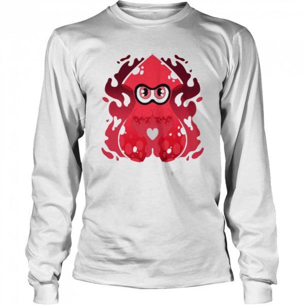 Red Inky Squid Splash Splatoon shirt