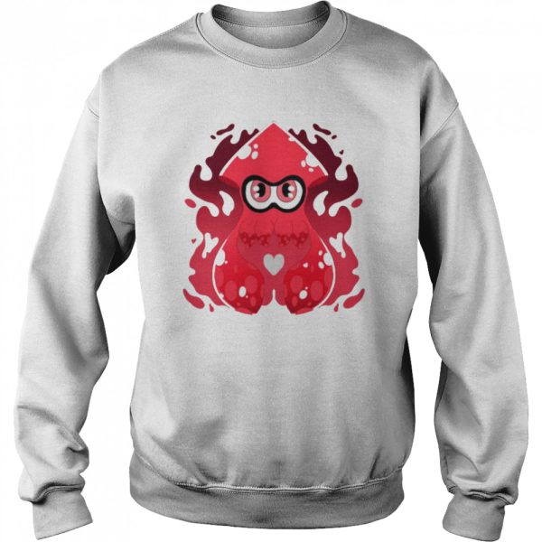 Red Inky Squid Splash Splatoon shirt