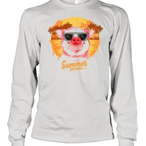 Retro Vintage Summer Paradise Pig shirt 3