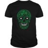 Saint Patricks Day Shamrocks Skull shirt