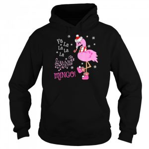 Santa Flamingo Fa La La La La Mingo Christmas Shirt 5