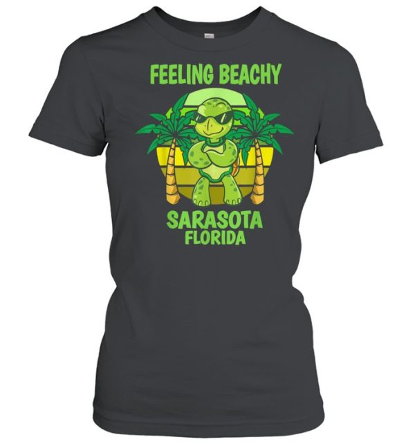 Sarasota Florida Cool Turtle Saying Vacation shirt