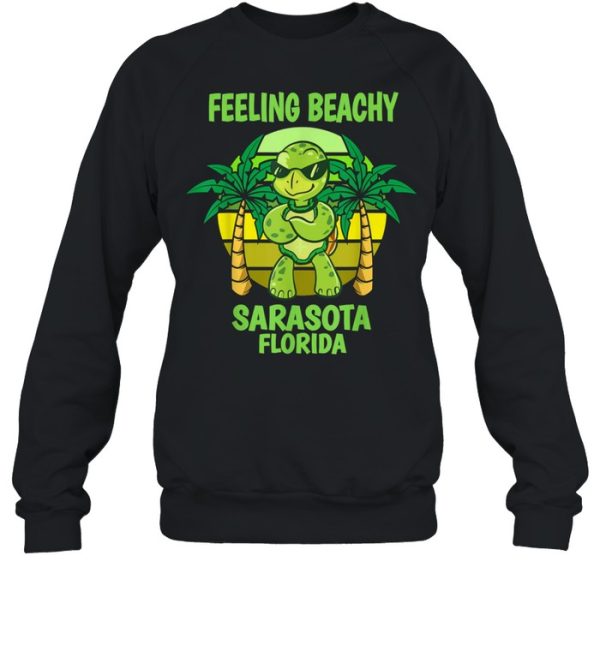 Sarasota Florida Cool Turtle Saying Vacation shirt