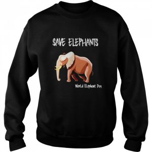 Save elephants world elephant day shirt 4