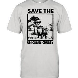 Save the unicorns chubby shirt