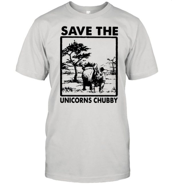 Save the unicorns chubby shirt