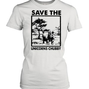 Save the unicorns chubby shirt