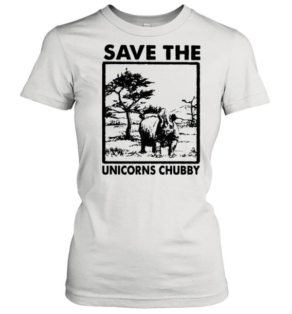 Save the unicorns chubby shirt