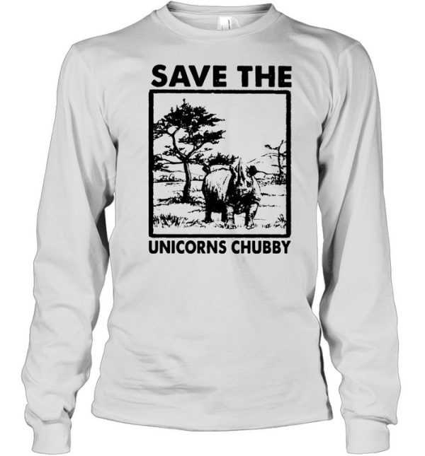 Save the unicorns chubby shirt