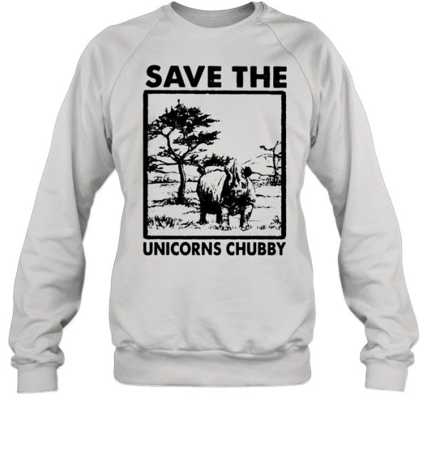 Save the unicorns chubby shirt