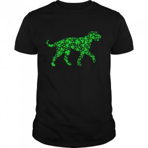 Shamrock Leaf Irish Wolfhound Dog St Patrick's Day Shirt 1