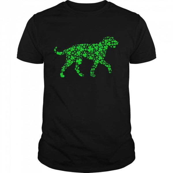 Shamrock Leaf Irish Wolfhound Dog St. Patrick’s Day Shirt