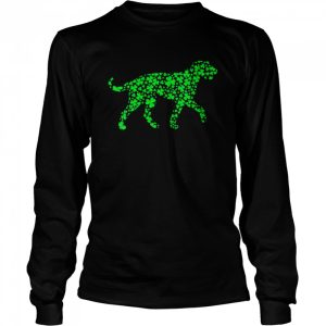 Shamrock Leaf Irish Wolfhound Dog St Patrick's Day Shirt 3