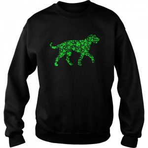 Shamrock Leaf Irish Wolfhound Dog St Patrick's Day Shirt 4