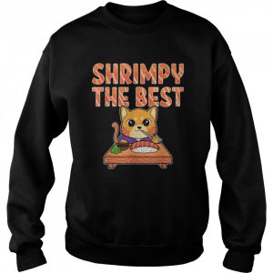 Shrimpy The Best Sushi Cat Anime Figure T Shirt 4