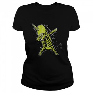 Skeletone Unicorn Dab Halloween Lover Cute Unicorn T-Shirt