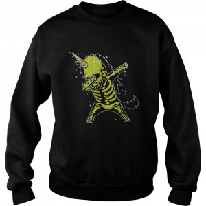 Skeletone Unicorn Dab Halloween Lover Cute Unicorn T Shirt 4