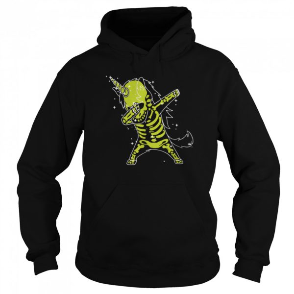 Skeletone Unicorn Dab Halloween Lover Cute Unicorn T-Shirt