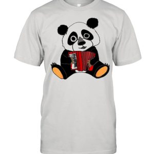 Smilemoreteesa Funny Panda Bear Playing Accordion shirt 1