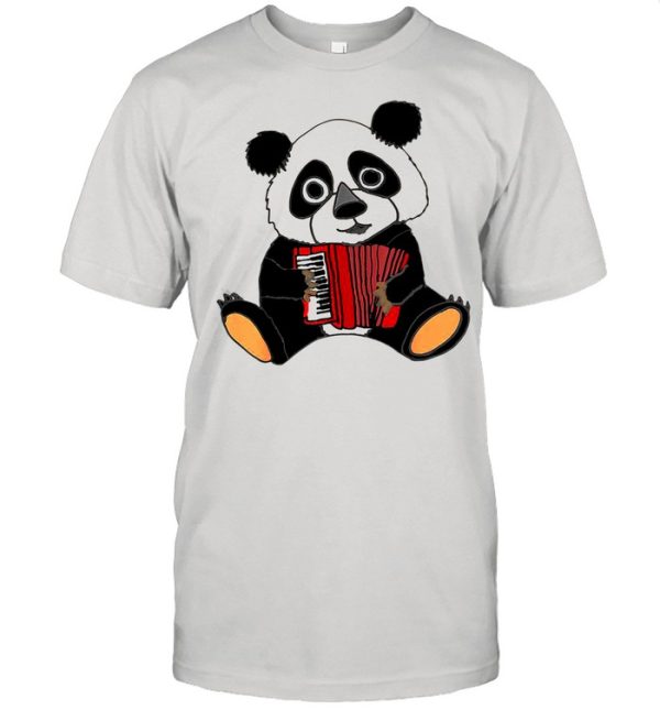 Smilemoreteesa Funny Panda Bear Playing Accordion shirt