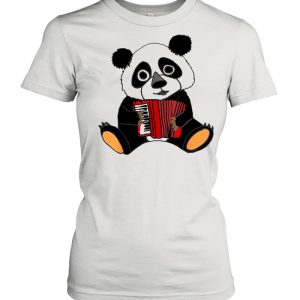 Smilemoreteesa Funny Panda Bear Playing Accordion shirt