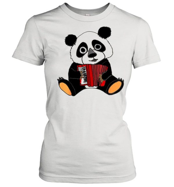 Smilemoreteesa Funny Panda Bear Playing Accordion shirt