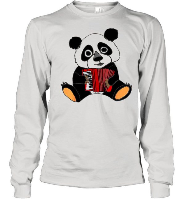 Smilemoreteesa Funny Panda Bear Playing Accordion shirt