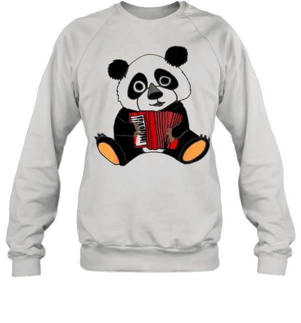 Smilemoreteesa Funny Panda Bear Playing Accordion shirt