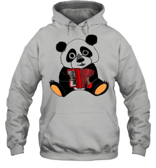 Smilemoreteesa Funny Panda Bear Playing Accordion shirt