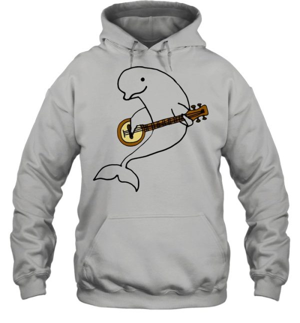 Smileteesanima Beluga Whale Playing Banjo Ca T-shirt