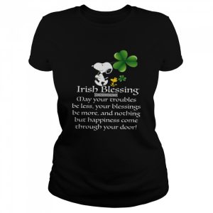 Snoopy Irish Blessing may your trouble less shirt 2